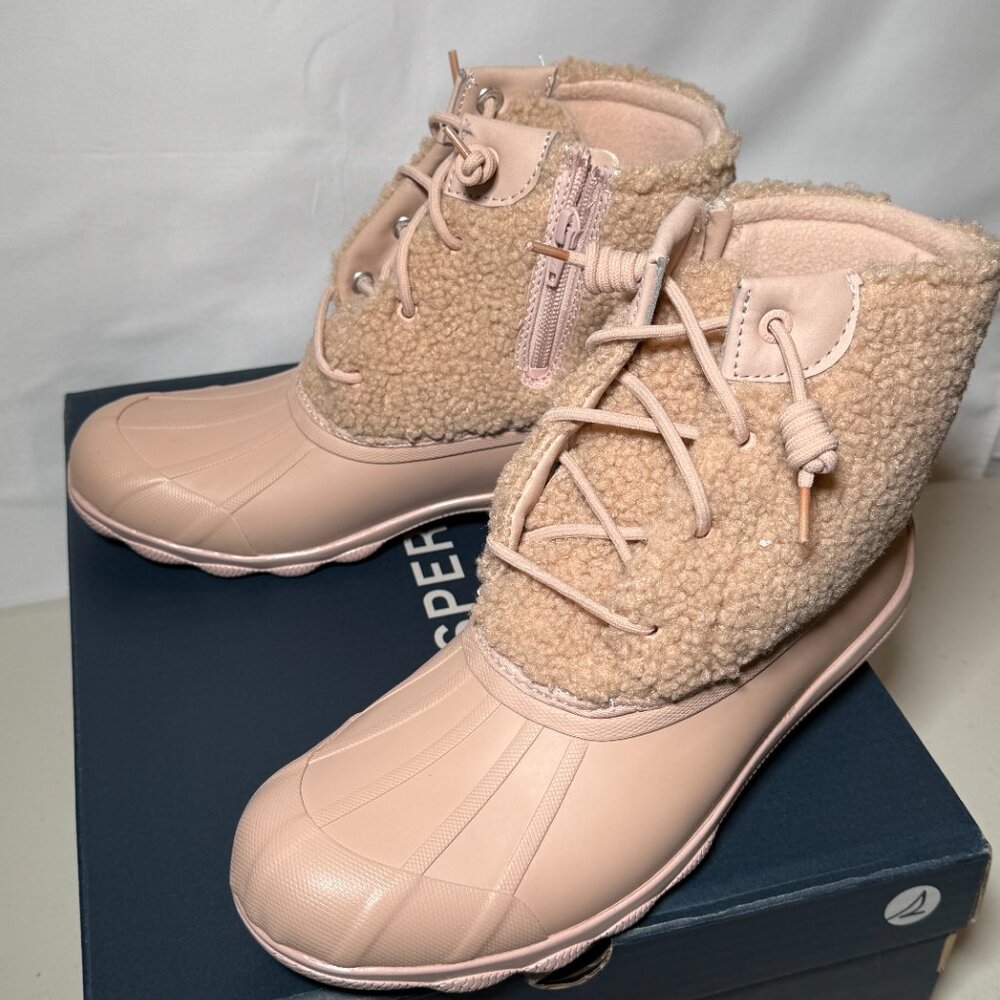 Sperry Syren Gulf Boots | Sherpa Rose Boots | Women's Size 9